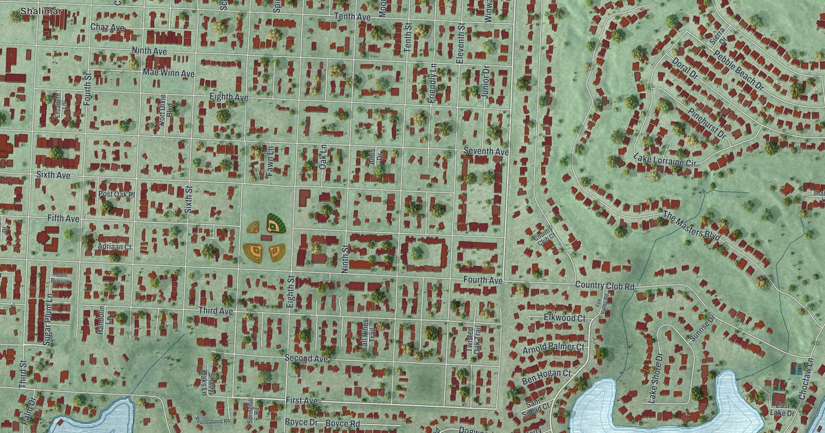 Map of Lake Lorraine, Florida in 2026