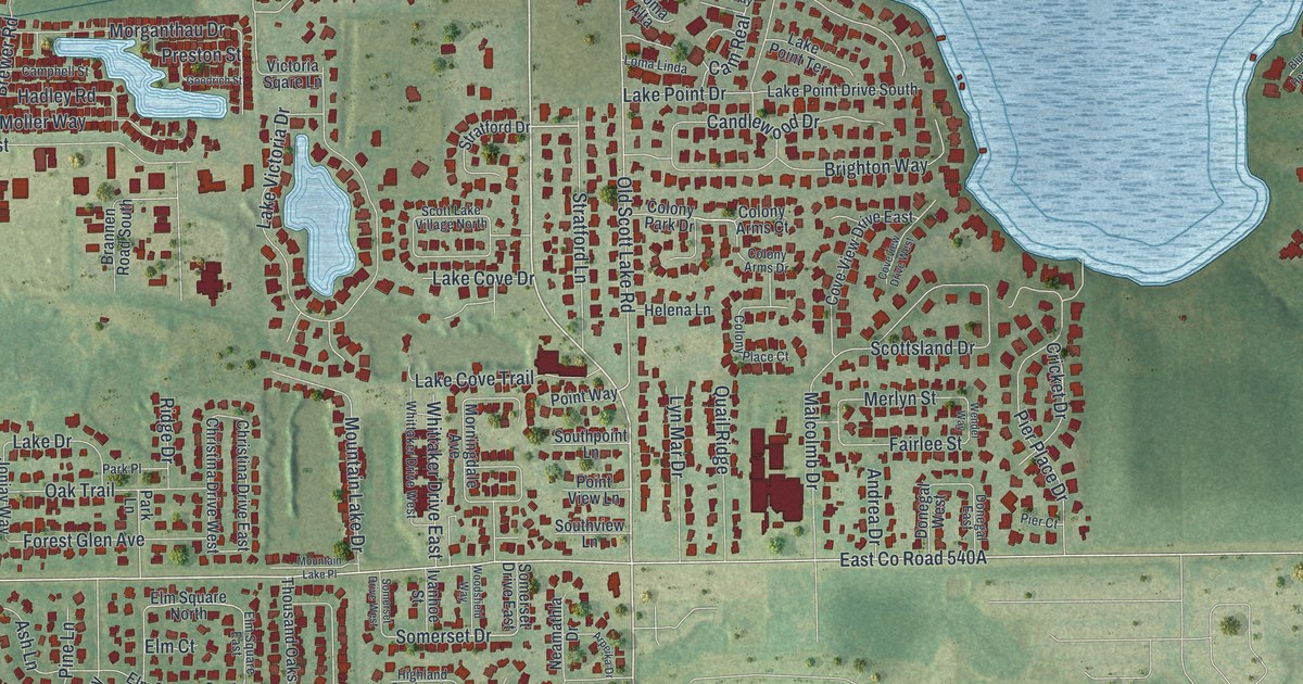 Map of Lakeland Highlands, Florida in 2026
