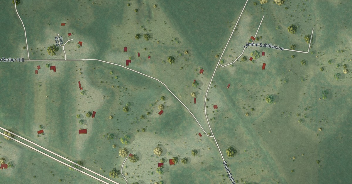 Map of Lamont, Florida in 2026