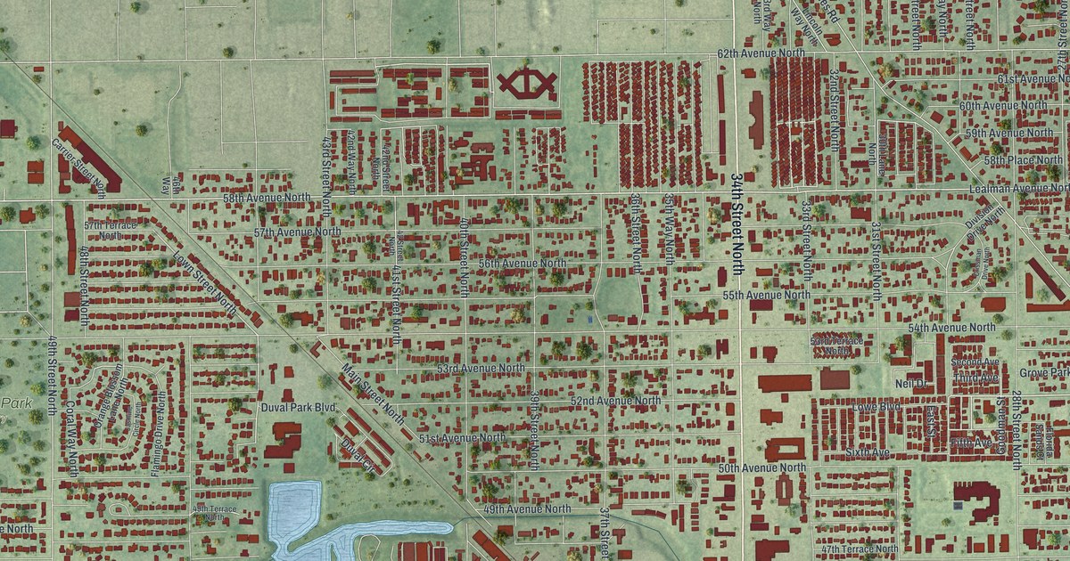 Map of Lealman, Florida in 2026