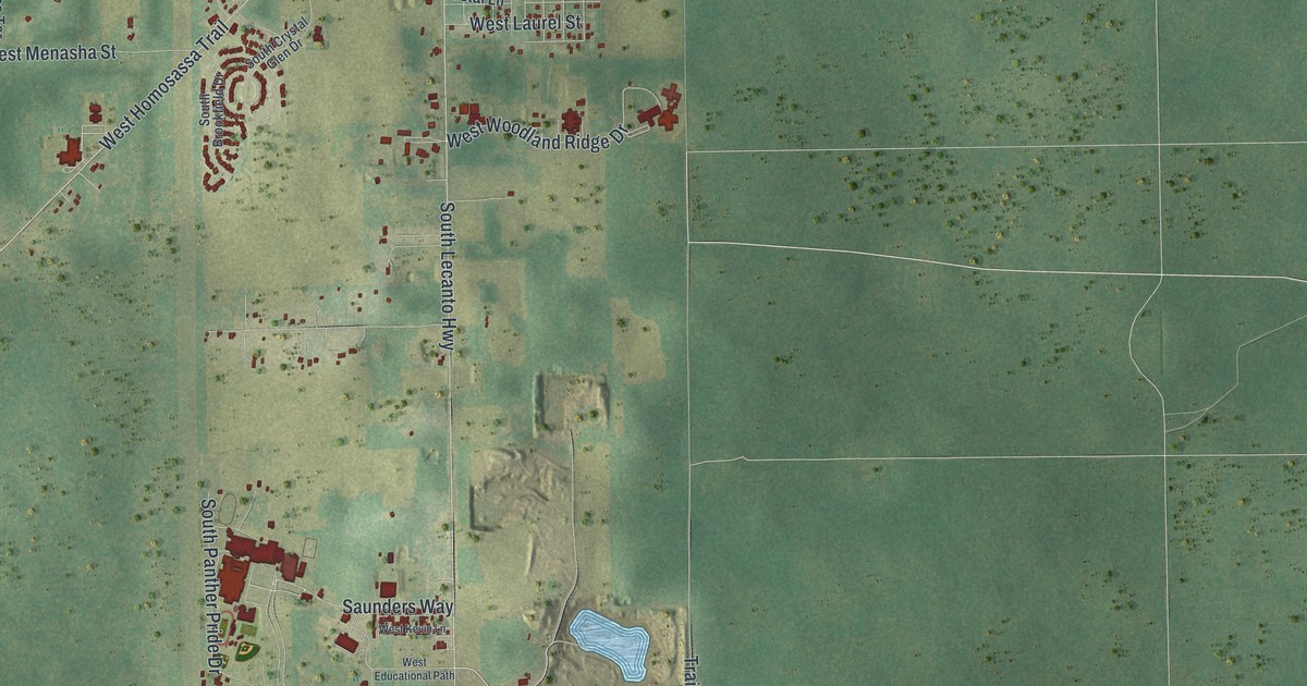 Map of Lecanto, Florida in 2026