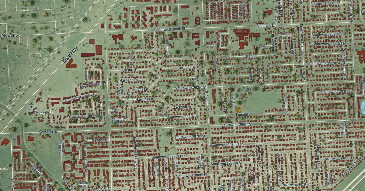 Map of Leisure City, Florida in 2026