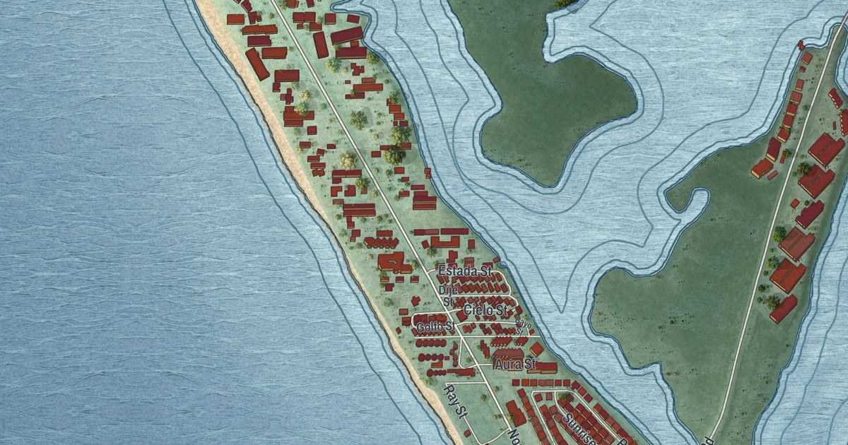 Map of Manasota Key, Florida in 2026