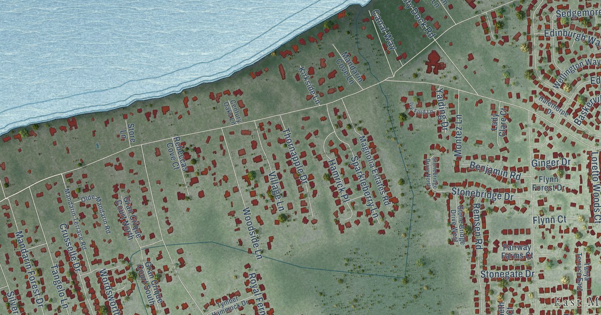 Detailed Map of Mandarin, Florida