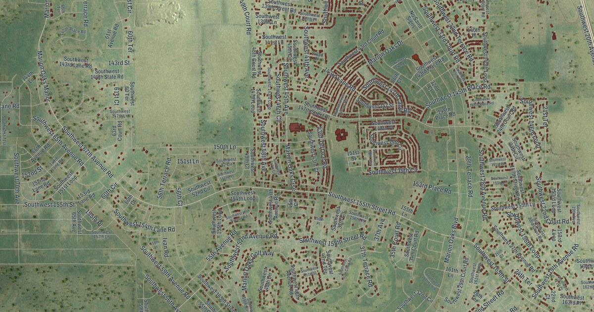 Map of Marion Oaks, Florida in 2026