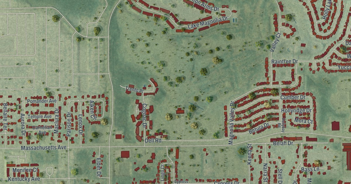 Map of New Port Richey East, Florida in 2026