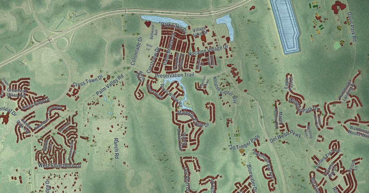 Map of Nocatee, Florida in 2026