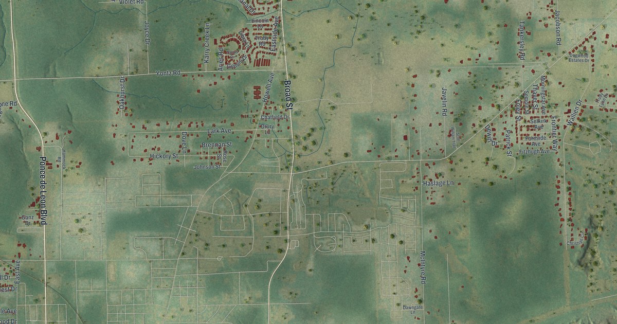 Map of North Brooksville, Florida in 2026