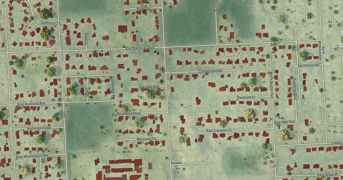 Map of North DeLand, Florida in 2026