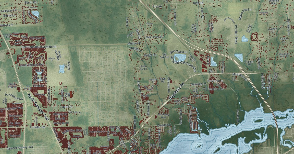 Map of North Fort Myers, Florida in 2026