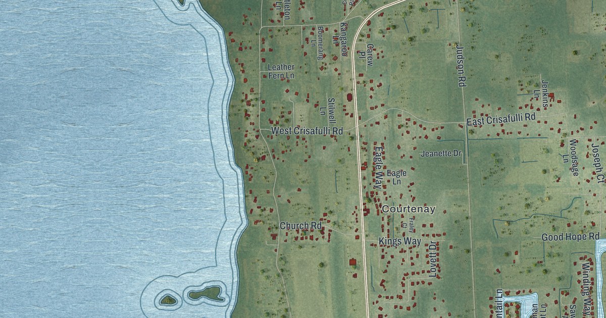 Map of North Merritt Island, Florida in 2026