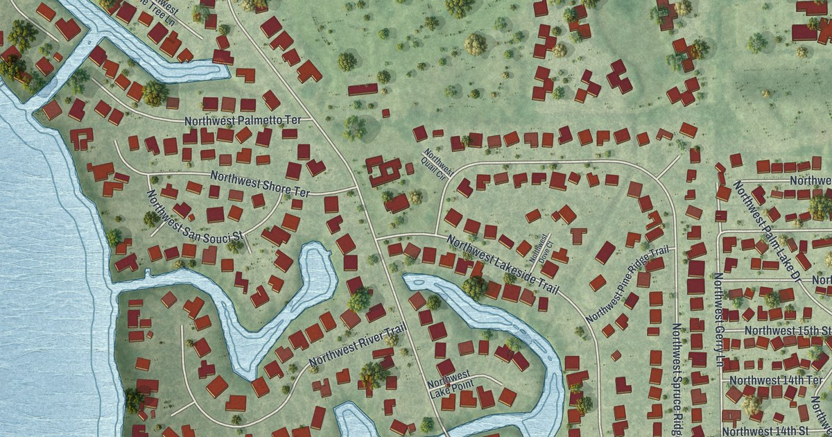 Map of North River Shores, Florida in 2026