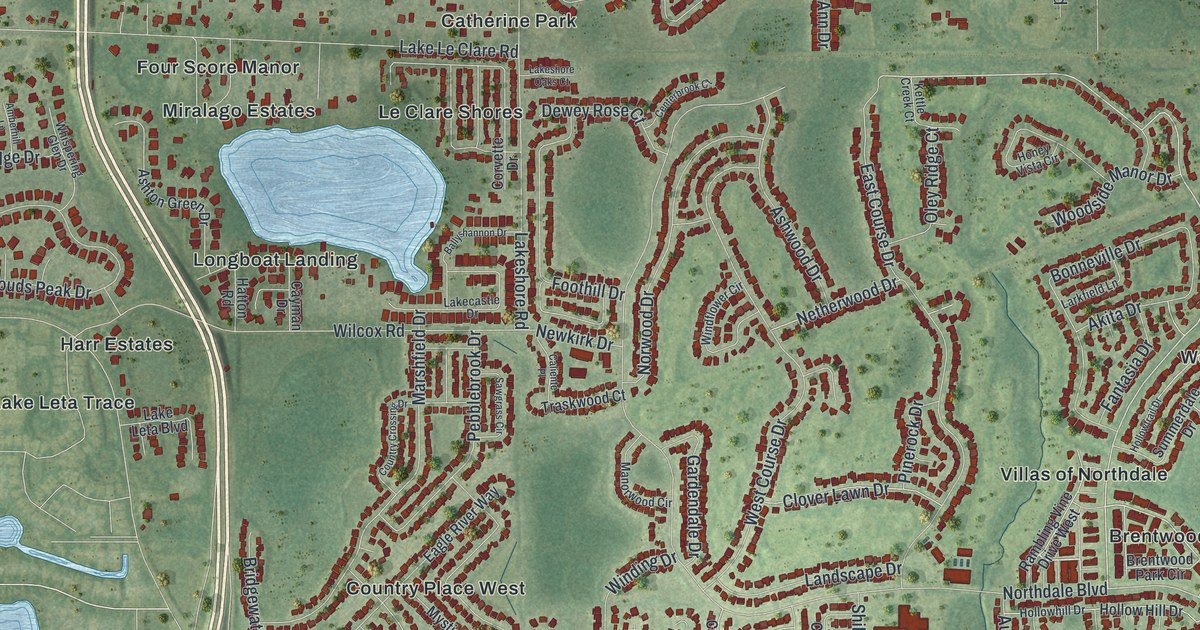 Map of Northdale, Florida in 2026