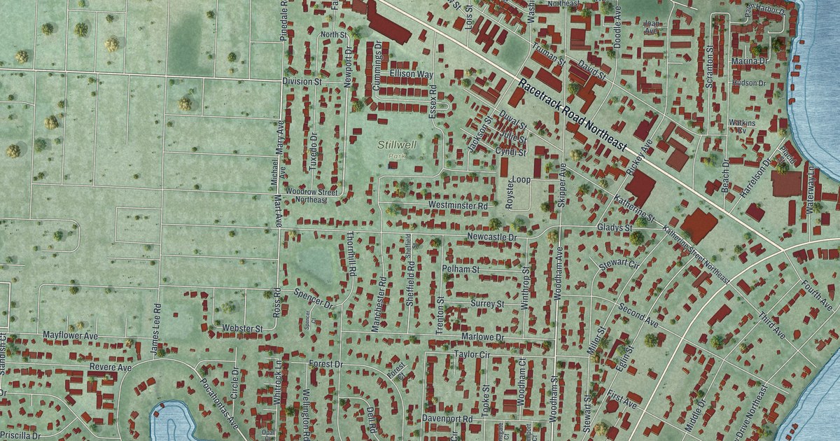 Map of Ocean City, Florida in 2026