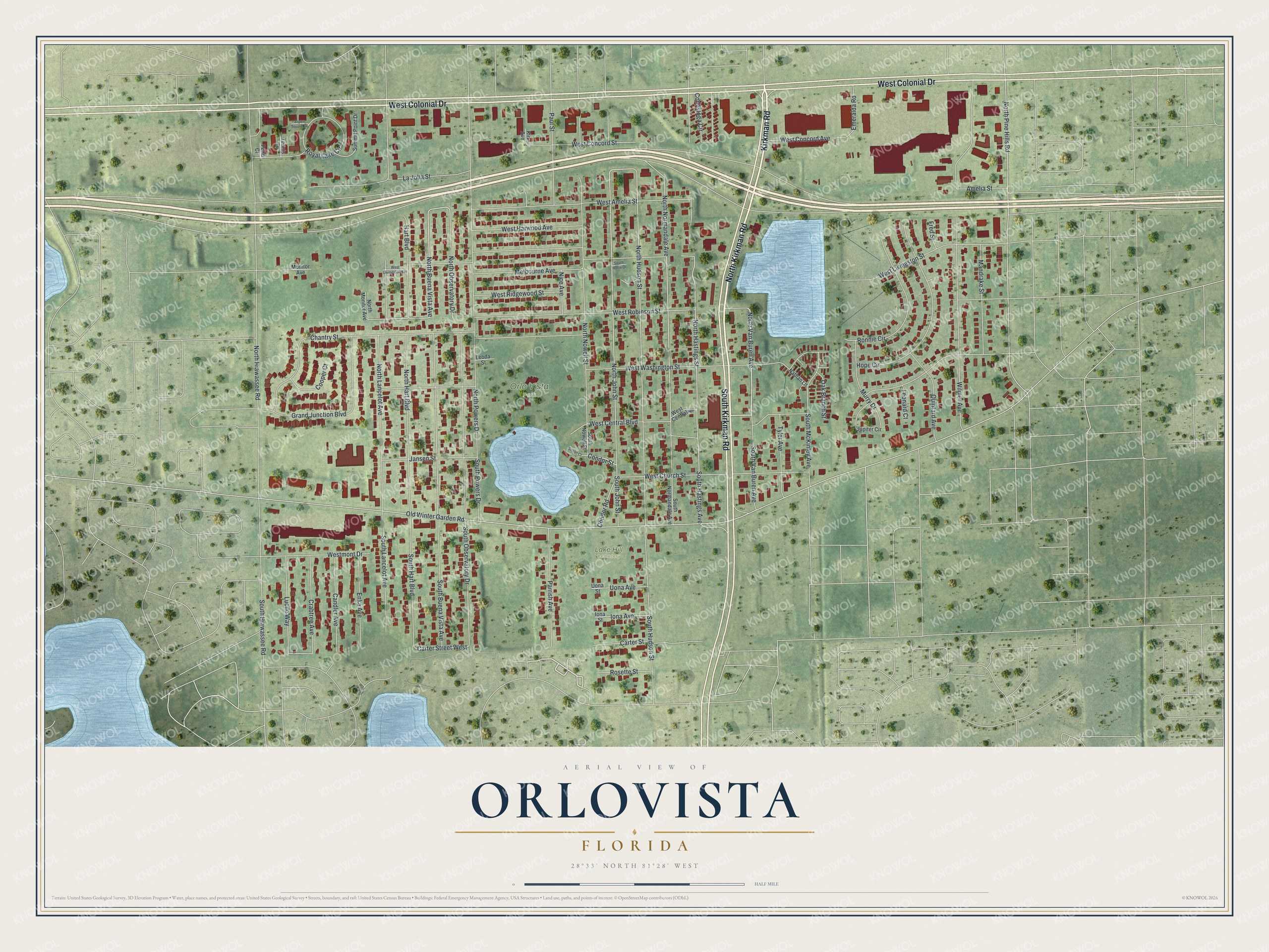 Watermarked full-map preview of Orlovista, Florida