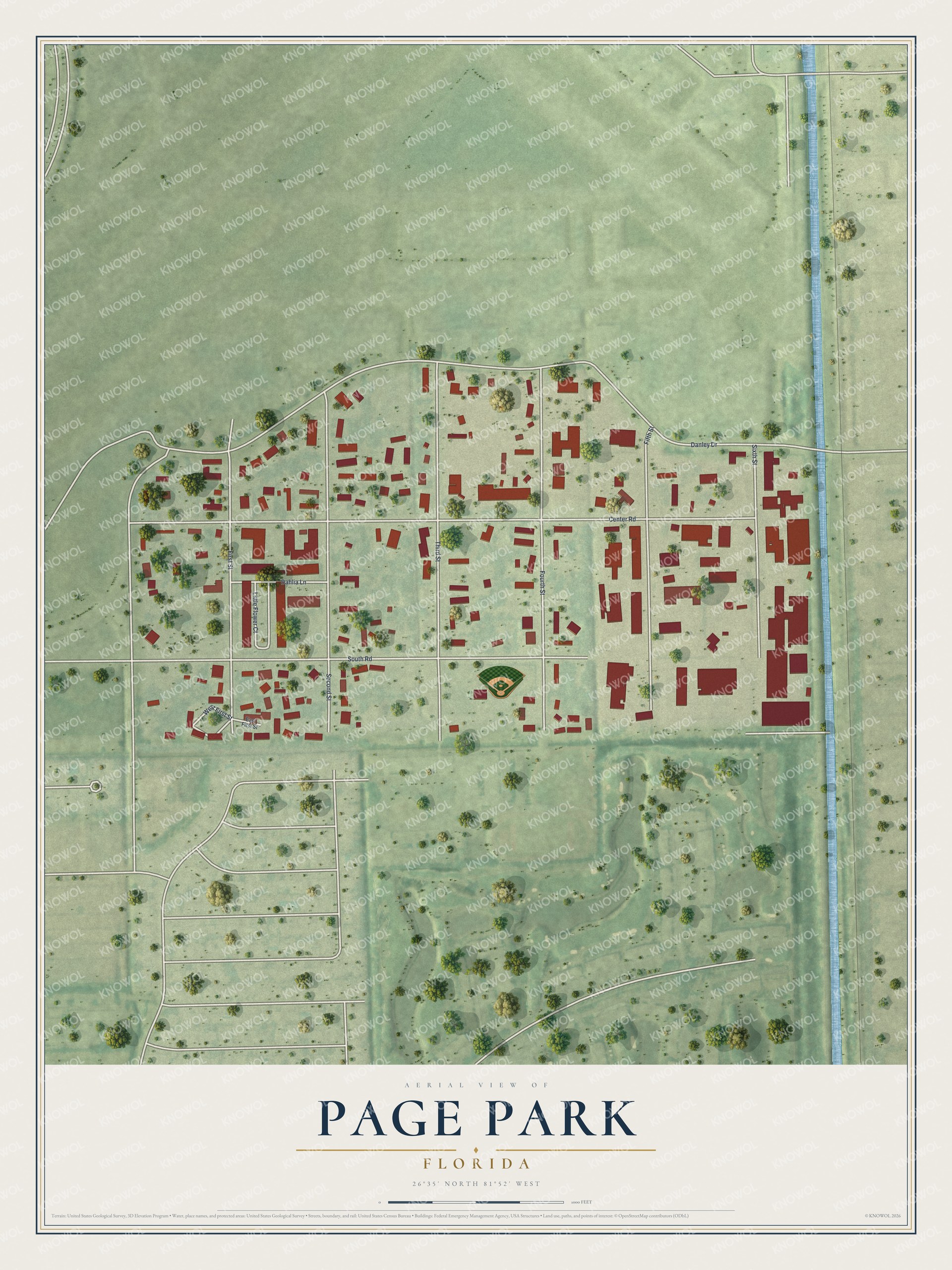 Watermarked full-map preview of Page Park, Florida