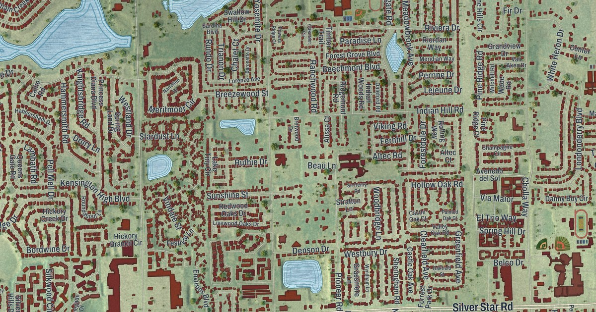 Map of Pine Hills, Florida in 2026