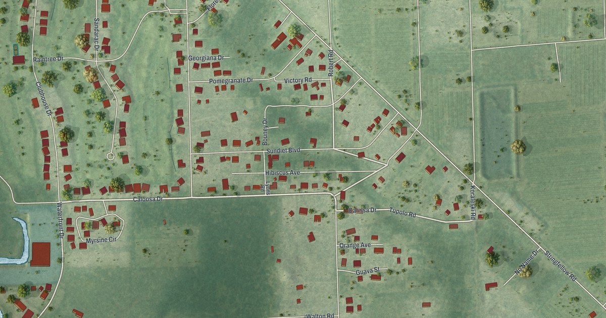 Map of Pineland, Florida in 2026