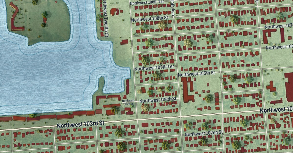 Map of Pinewood, Florida in 2026