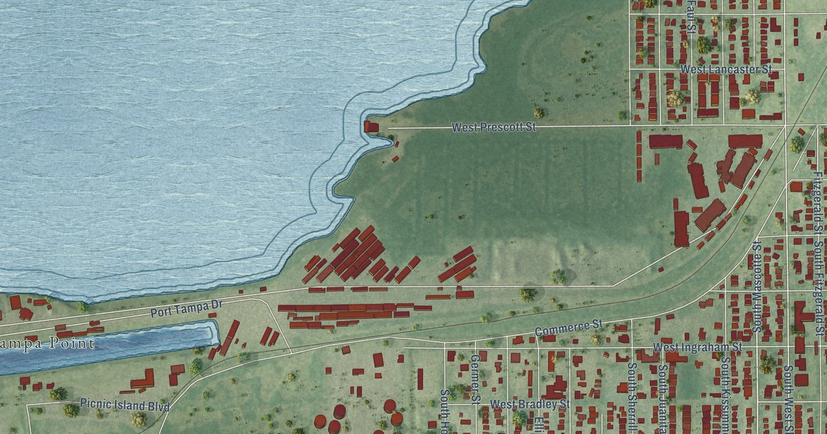 Detailed Map of Port Tampa, Florida