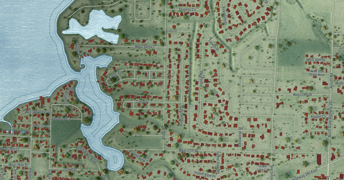 Map of Pretty Bayou, Florida in 2026