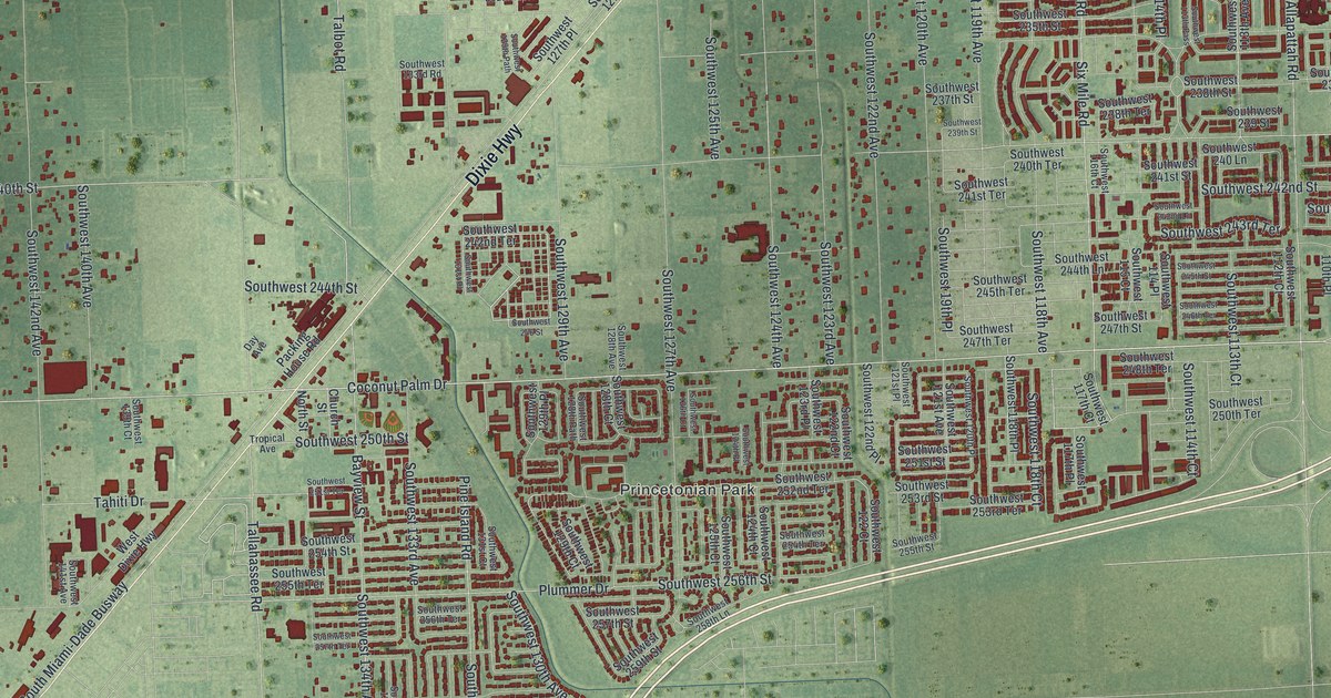 Map of Princeton, Florida in 2026