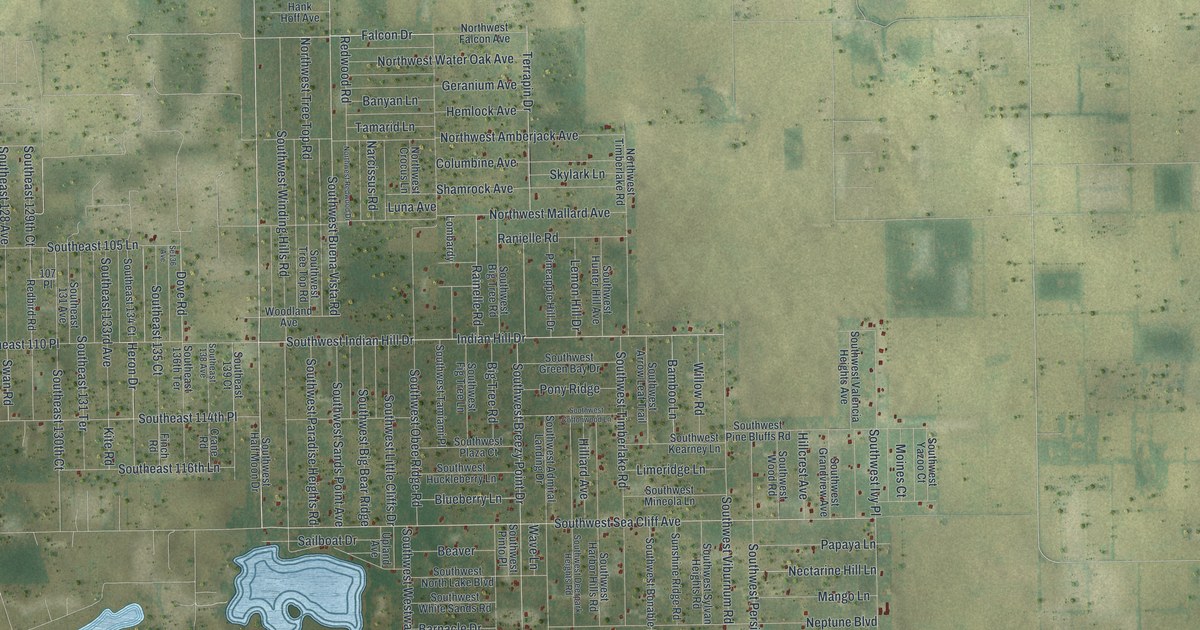 Map of Rainbow Lakes Estates, Florida in 2026