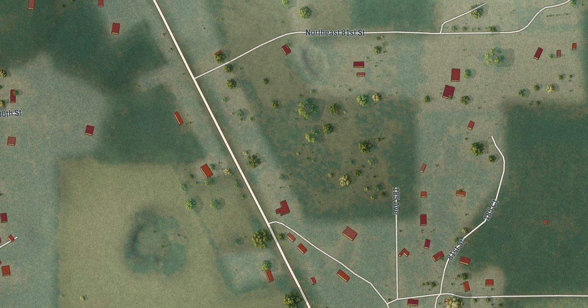 Map of Raleigh, Florida in 2026