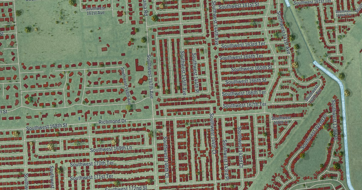 Map of Richmond West, Florida in 2026