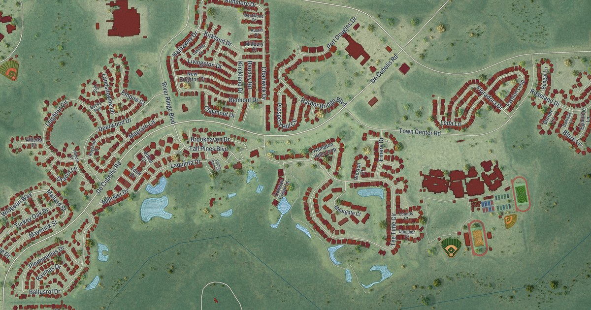 Map of River Ridge, Florida in 2026