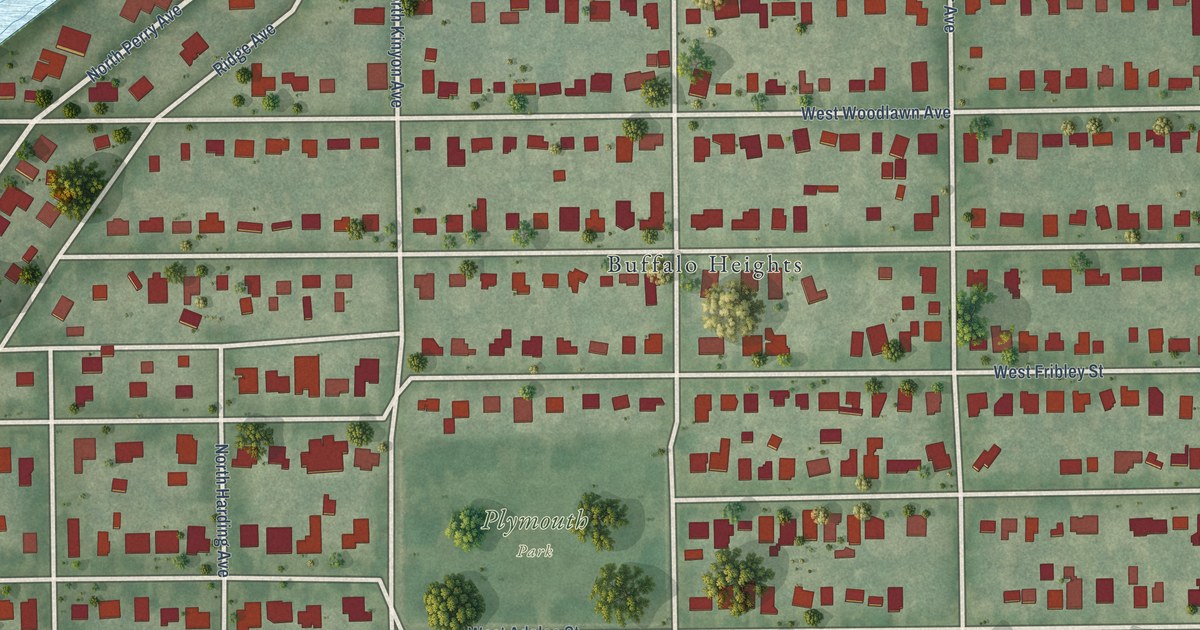 Detailed Map of Riverside Heights, Florida