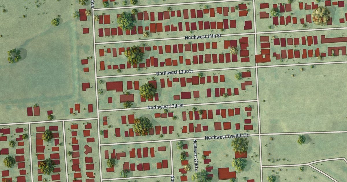 Map of Roosevelt Gardens, Florida in 2026