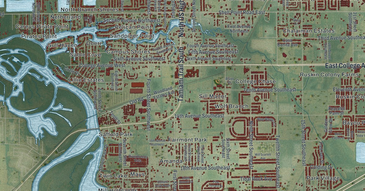 Map of Ruskin, Florida in 2026