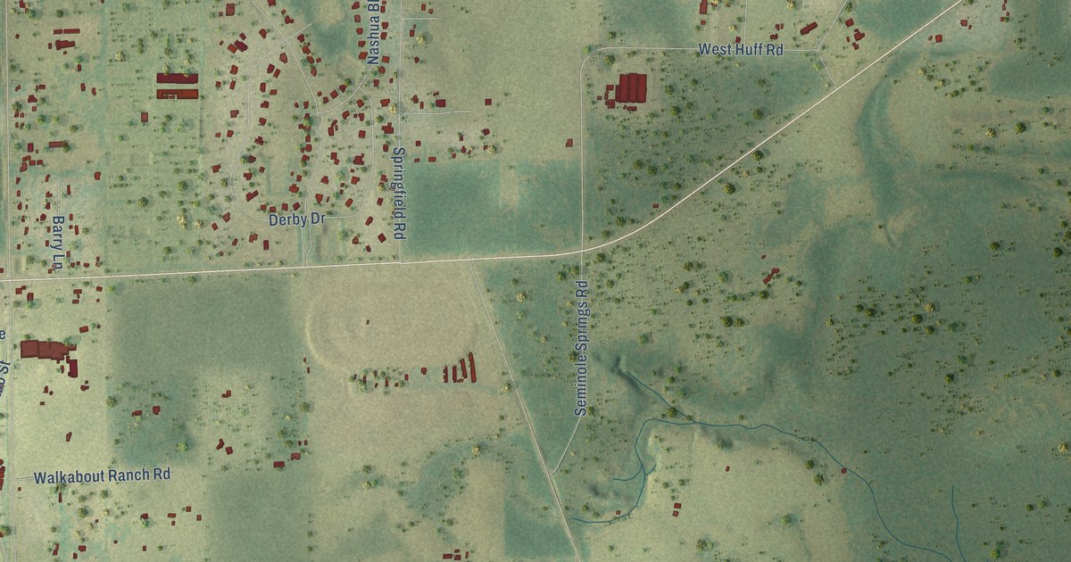 Detailed Map of Seminole Springs, Florida