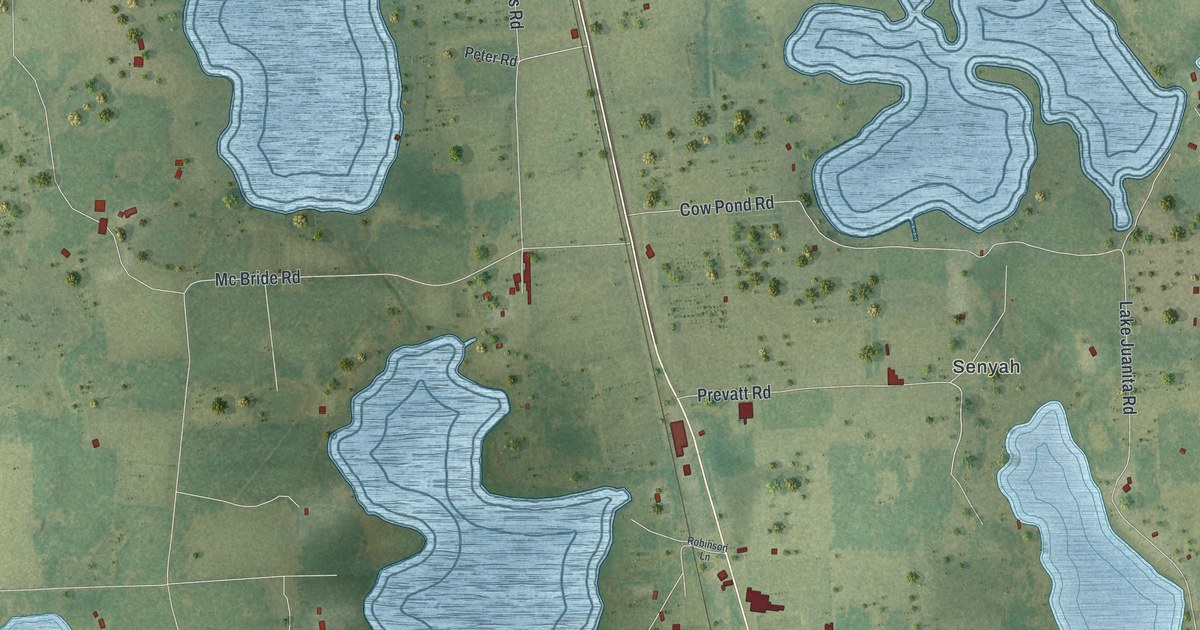 Map of Seville, Florida in 2026