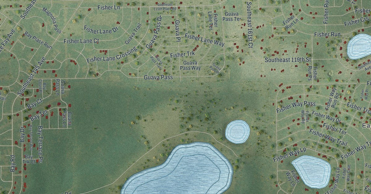 Map of Silver Springs Shores East, Florida in 2026