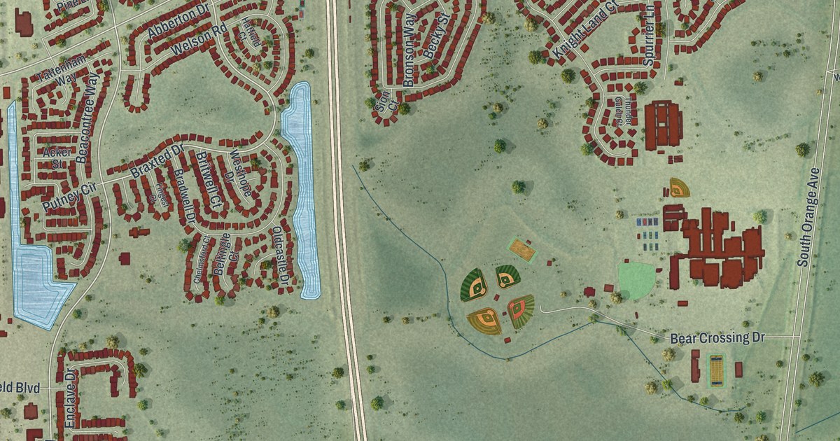 Map of Southchase, Florida in 2026