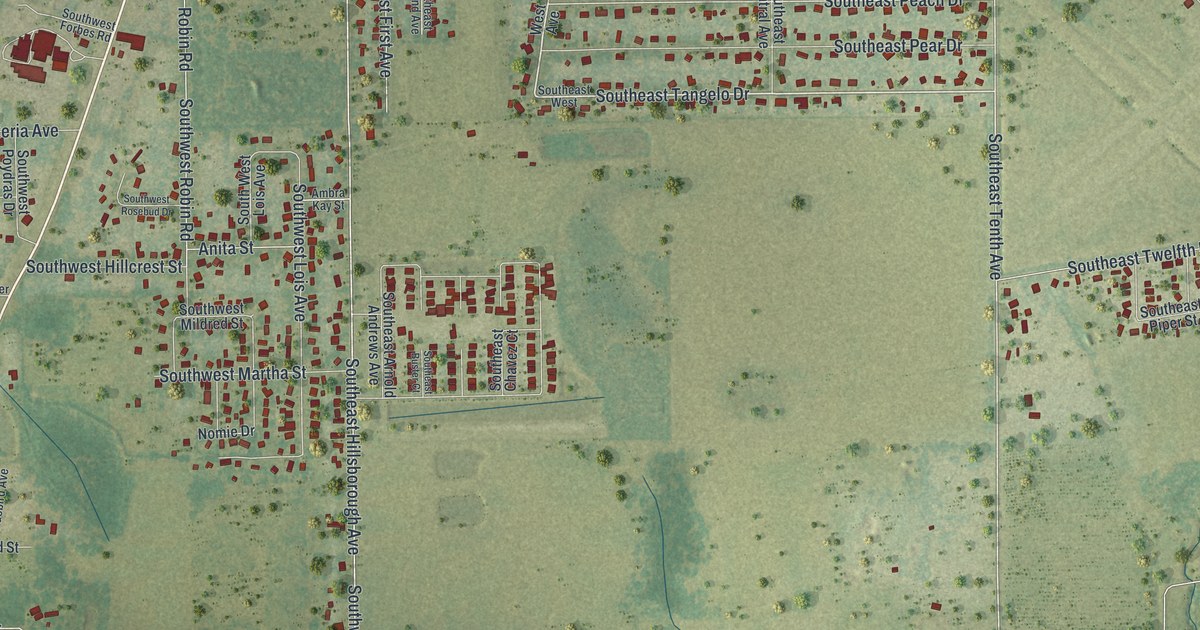 Map of Southeast Arcadia, Florida in 2026