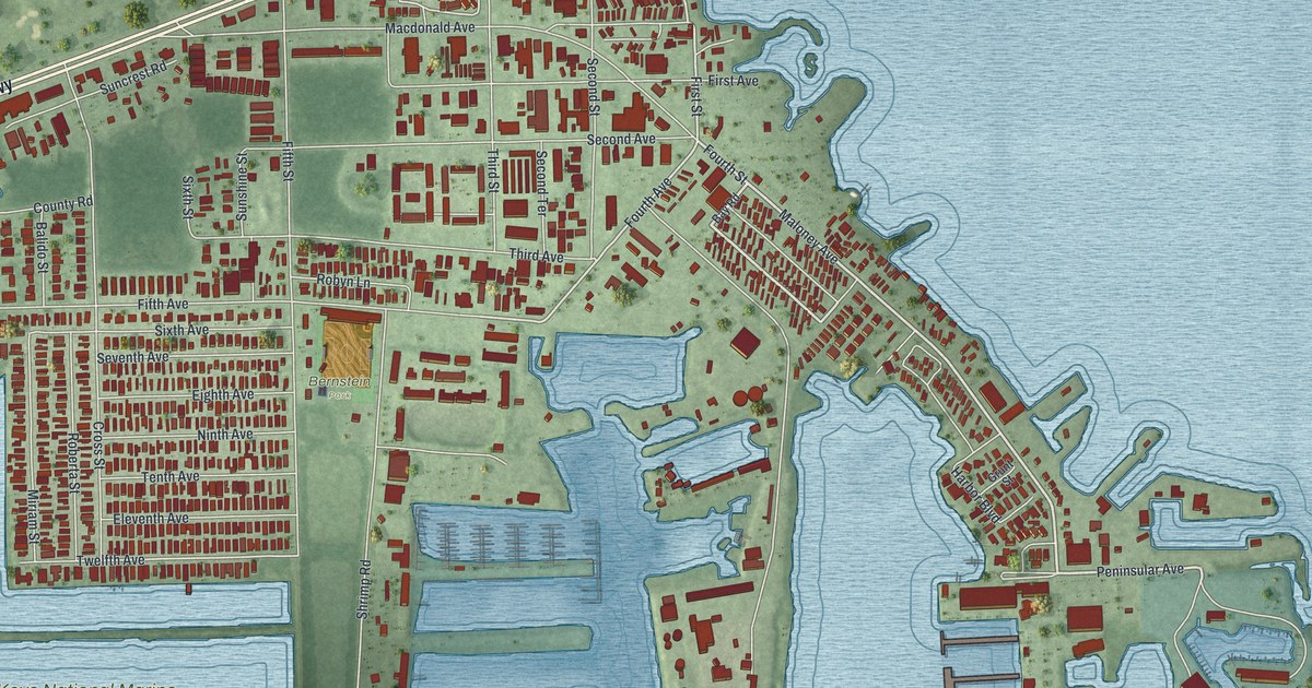 Map of Stock Island, Florida in 2026