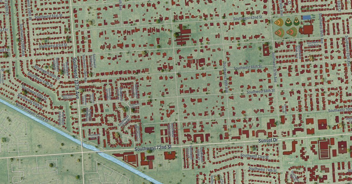 Map of Sunset, Florida in 2026