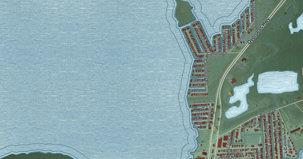 Map of Tavernier, Florida in 2026