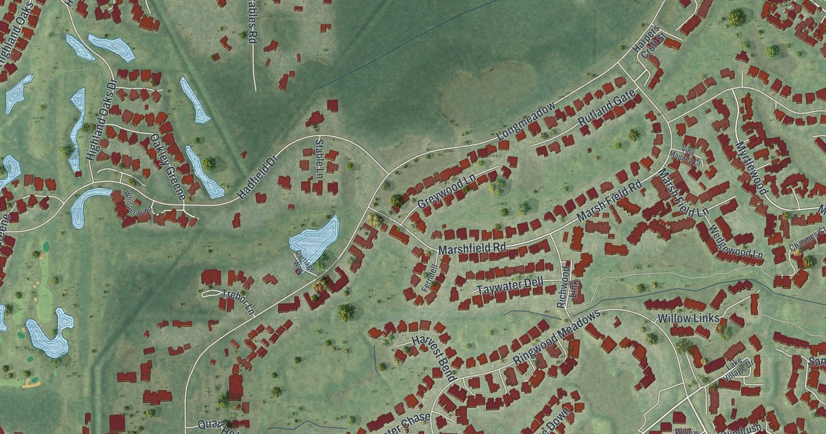 Map of The Meadows, Florida in 2026