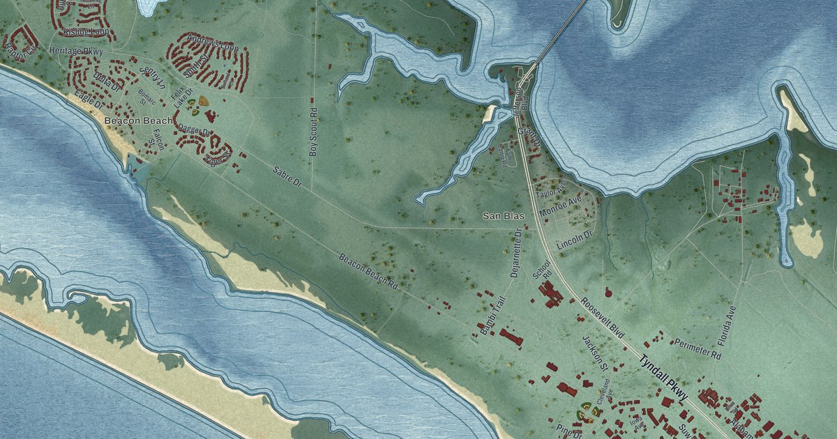 Map of Tyndall AFB, Florida in 2026