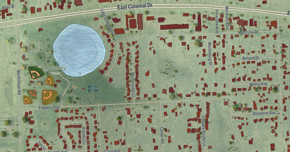 Map of Union Park, Florida in 2026