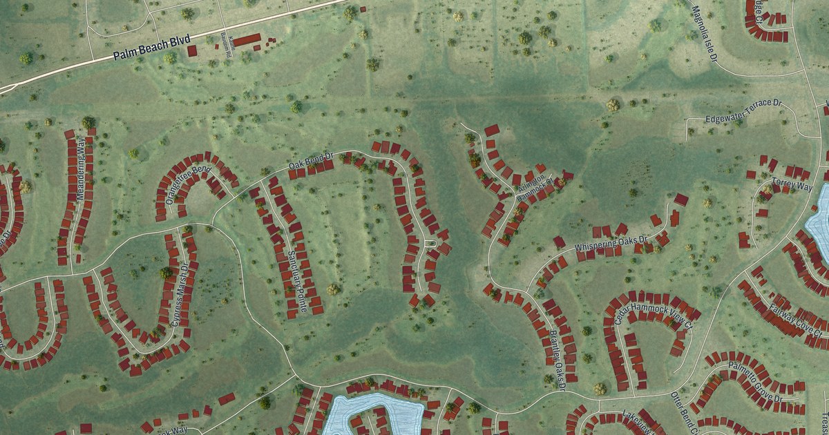 Map of Verandah, Florida in 2026