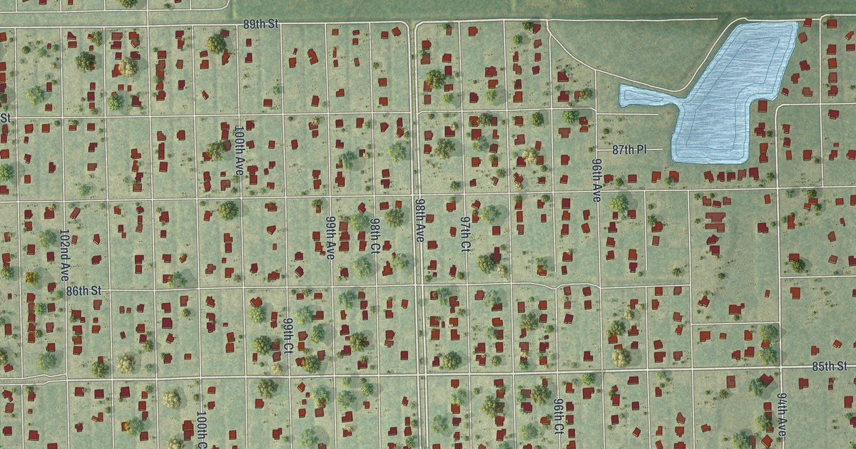 Map of Vero Lake Estates, Florida in 2026