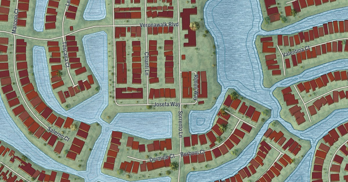Map of Verona Walk, Florida in 2026