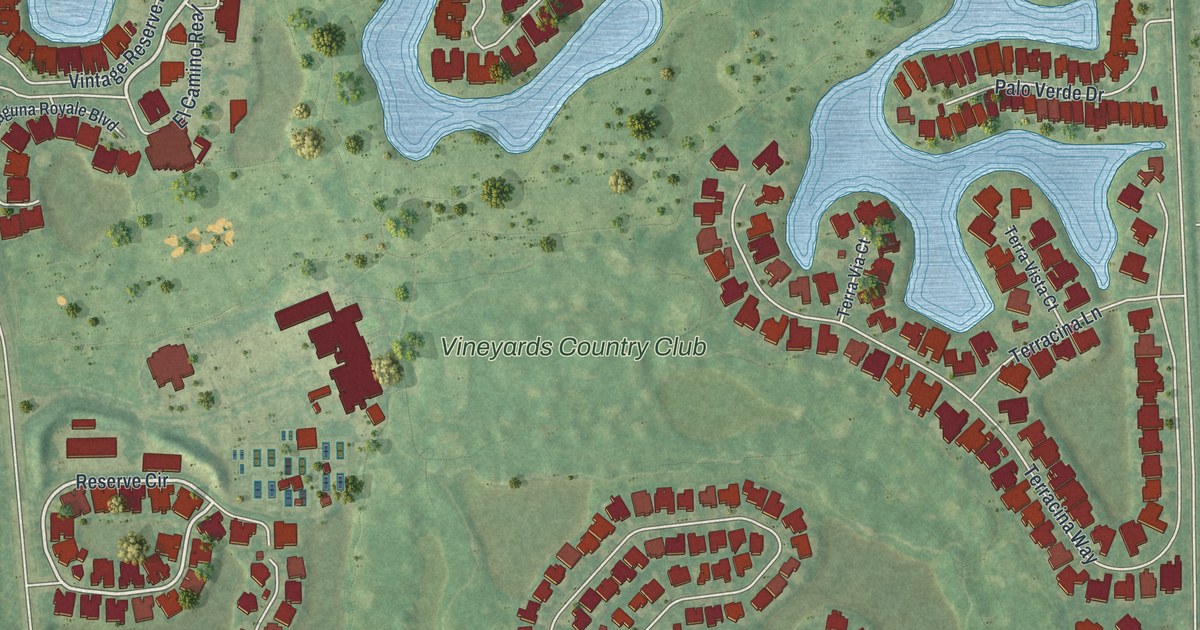 Map of Vineyards, Florida in 2026