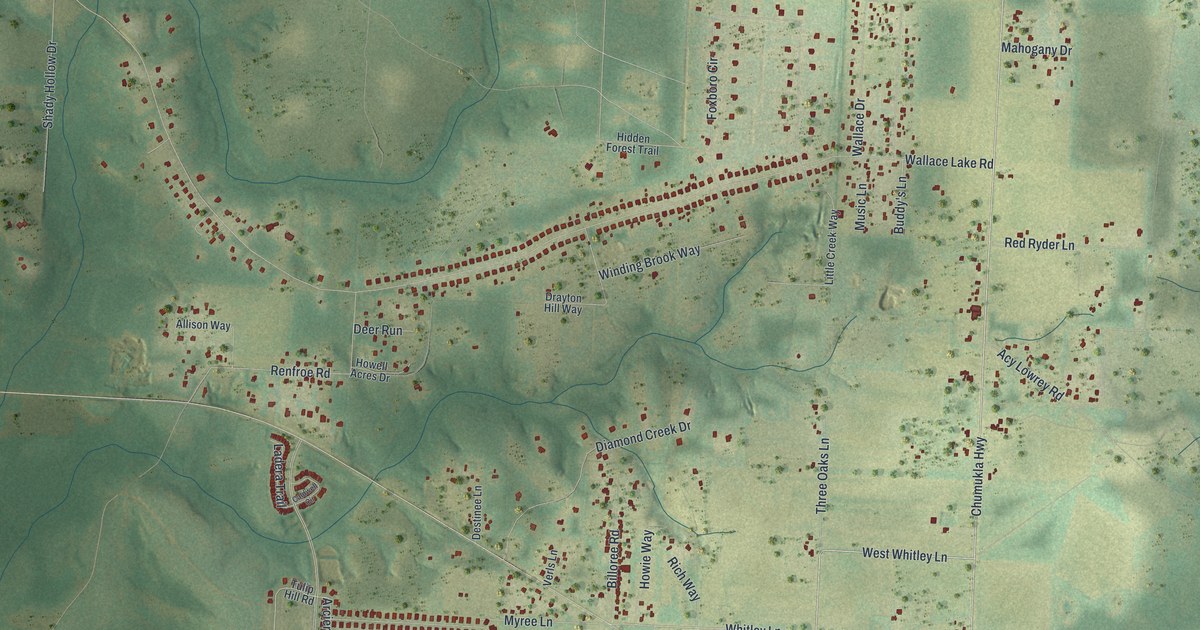 Map of Wallace, Florida in 2026