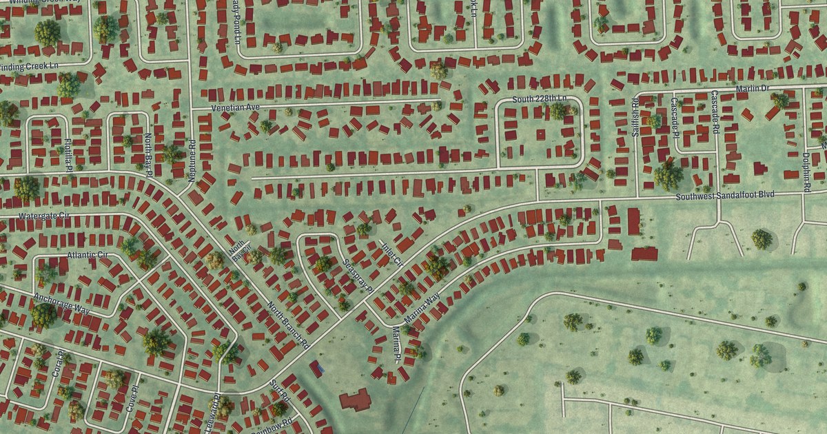 Map of Watergate, Florida in 2026